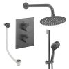 Crosswater Crossbox Shower Set 10 Slate 200mm