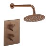 Crosswater Crossbox Shower Set 1 Brushed Bronze 200mm