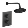 Crosswater Crossbox Shower Set 1 Matt Black 200mm