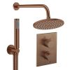 Crosswater Crossbox Shower Set 3 Brushed Bronze 200mm