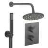 Crosswater Crossbox Shower Set 3 Slate 200mm