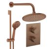 Crosswater Crossbox Shower Set 4 Brushed Bronze 300mm
