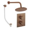 Crosswater Crossbox Shower Set 7 Brushed Bronze 200mm