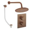 Crosswater Crossbox Shower Set 7 Brushed Bronze 300mm
