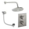 Crosswater Crossbox Shower Set 7 Brushed Nickel 200mm