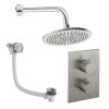 Crosswater Crossbox Shower Set 7 Brushed Nickel 300mm