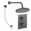 Crosswater Crossbox Shower Set 7 Slate 300mm