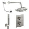 Crosswater Crossbox Shower Set 9 Brushed Nickel 200mm
