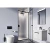 Crosswater Clear 6 Pivot Door 800mm Matt Black