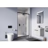 Crosswater Clear 6 Single Sliding Door 1400mm Matt Black