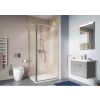 Crosswater Clear 6 Pivot Door & Side Panel Silver