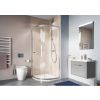 Crosswater Clear 6 Quadrant Single Door 800mm Silver