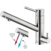Clearwater Alpha Pure Filter Kitchen Tap Brushed Nickel