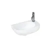 Britton Milan Washbasin 480mm Right Hand Gloss White