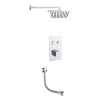 Just Taps Athena 2 Outlet Touch Thermostat with Overhead Shower & Bath Filler