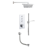 Just Taps Athena 3 Outlet Touch Thermostat with Overhead, Hand Shower & Bath Filler