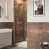 Crosswater Asura 8mm Hinged Door Brushed Brass