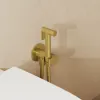 Crosswater Douche Mixer with Handset & Holder Brushed Brass