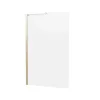 Crosswater Clear 6 Fixed Bath Screen 900mm Brushed Brass
