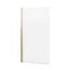 Crosswater Clear 6 Hinged Bath Screen 800mm Brushed Brass