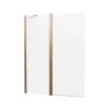 Crosswater Clear 6 Double Bath Screen 1150mm Brushed Bronze
