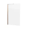 Crosswater Clear 6 Fixed Bath Screen 900mm Brushed Bronze