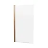Crosswater Clear 6 Hinged Bath Screen 800mm Brushed Bronze