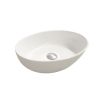 Britton Oval Countertop Basin 450 x 305mm 0TH Gloss White