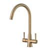 Clearwater Davina Kitchen mixer Tap Brushed Brass