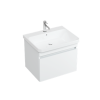 Britton Dalston 600mm Unit Matt White  with 1 Tap Hole Basin White