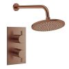 Crosswater Design Shower Set 1 300mm Brushed Bronze