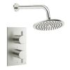 Crosswater Design Shower Set 1 200mm Brushed Nickel