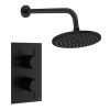 Crosswater Design Shower Set 1 200mm Matt Black
