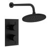Crosswater Design Shower Set 1 300mm Matt Black