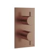 Crosswater MPRO 1 Outlet 2 Handle Thermostatic Shower Valve Brushed Bronze