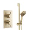 Crosswater Design Shower Set 2 Brushed Brass