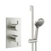 Crosswater Design Shower Set 2 Brushed Nickel
