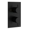 Crosswater MPRO 1 Outlet 2 Handle Thermostatic Shower Valve Matt Black