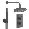 Crosswater Design Shower Set 3 Slate 200mm