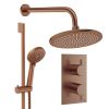 Crosswater Design Shower Set 4 Brushed Bronze 300mm