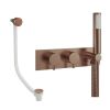 Crosswater Design Shower Set 5 Brushed Bronze