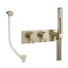 Crosswater Design Shower Set 5 Brushed Brass