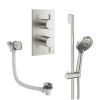 Crosswater Design Shower Set 6 Brushed Nickel