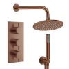 Crosswater Design Shower Set 7 Brushed Bronze 200mm