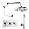 Crosswater Design Shower Set 8 Chrome 300mm