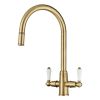 Clearwater Elegance Mono Pull Out  Kitchen mixer Tap Brushed Bronze