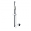 Abacus Emotion Rectangle Handshower - Riser Rail - 1.6m Hose - Square Wall Outlet Chrome