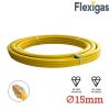 Flexigas Flexible Stainless Steel Gas Pipe 15mm
