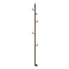 Just Taps FLO electric Towel Rail with hooks Brushed Bronze