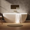 Crosswater Auriga Back to Wall Bath 1700 x 800mm Matt White
